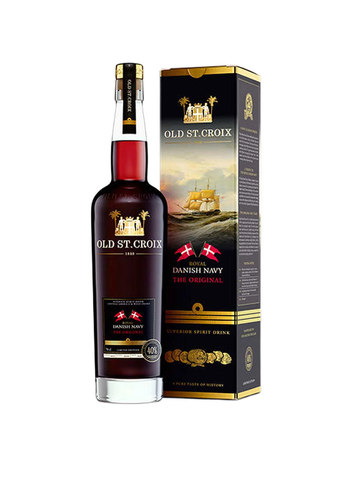 Old St. Croix Royal Danish Navy The Orignal - 40% - 70 Cl. - Kr. 399,00