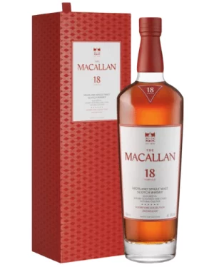 Macallan – 18 years old Sherry Oak  – 43% – 70 cl. - Ver. 2025 - ( Incl. a 2 cl free sample )