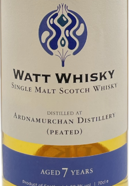 Watt Whisky - Ardnamurchan 2017 - 7 years - 1.st Fill - 58,3% - ( Peated Malt ) - 70 cl.