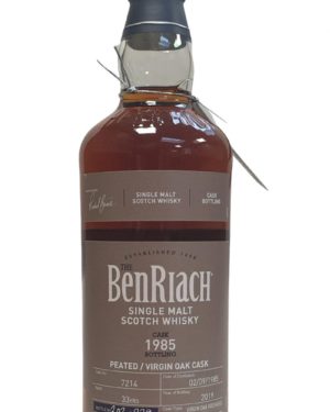 Benriach 1985 (UDEN GAVERØR ) - 33 years - #7214 - Peated/Virgin Oak Cask - 48,1% CS - 70 cl. - (Incl. a free 2 cl. samples)
