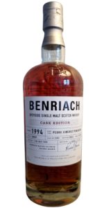 Benriach 1994 - 28 years Pedro Ximenez Puncheon - # 2791 - 53,6% - 70 cl.