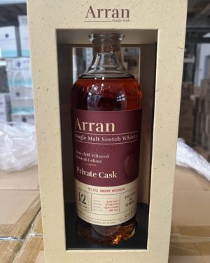 Arran 2012 - 12 years Old - Cask No 1927 - 57,9% - 1ST Fill Sherry Hogshead - 70 Cl. (Incl. a free 2 cl. sample) - Exclusive for Denmark