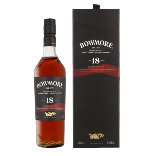 Bowmore 18 Year Old Sherry Oak Casks - 43% - 70 Cl.