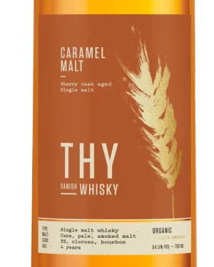 THY Danish Whisky - Caramel Malt 2025 - 54,5% - 70 Cl. - (Incl. a free 2 cl. sample)