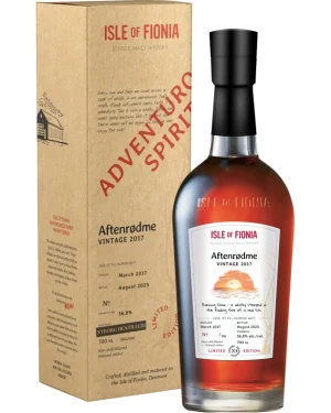 Nyborg Destilleri - Isle Of Fionia - 8 years old - AFTENRØDME - Single Malt Danish Whisky - 56,8% - Single Cask - 70 Cl.