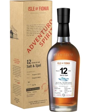 Nyborg Destilleri - Isle Of Fionia - 12 years old - Salt & Sjæl - Single Malt Danish Whisky - 56,7% - Single Cask - 70 Cl.