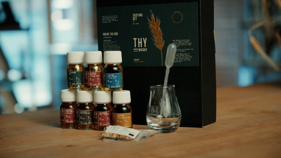 Thy Whisky - Smagesæt til Onlinesmagning Julesmagning 29. December 2025 med 7 x 3 cl.
