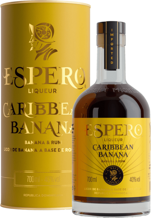Espero Liqueur - Caribbean Banana - Banana & Rum - 40% - 70 cl.