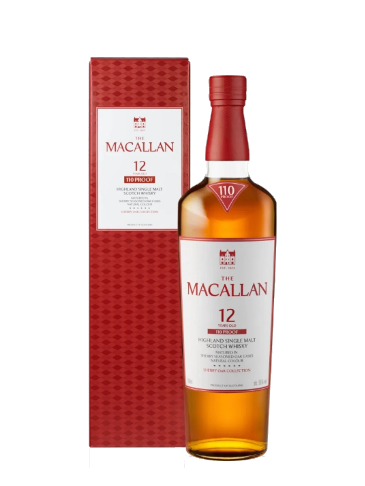 Macallan 12 years Sherry Oak - 110 Proof - 55% - 70 cl.